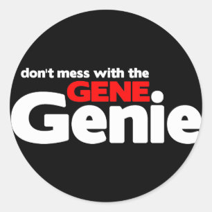 Adesivo Não suje com os génios do gene
