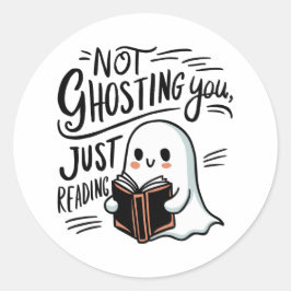 Adesivo Não te fantasma, só a ler