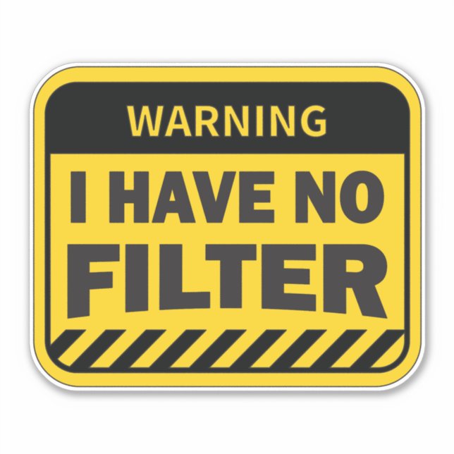 Adesivo não tenho filtro (Frente)