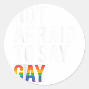 Adesivo Não Tenho Medo De Dizer Gay
