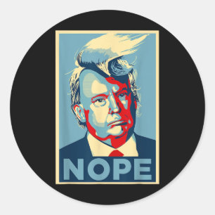 Adesivo Não, Teto Anti-Trump _ Cabelo de Trump