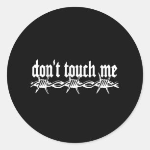 Adesivo Não Toque Em Mim Barbed Wire Introduvert Art Tatto