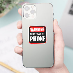 Adesivo não toque no meu telefone