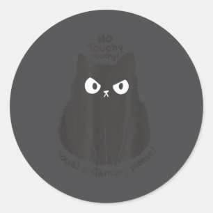 Adesivo Não Toque Por Favor Distanciamento Social Engraçad