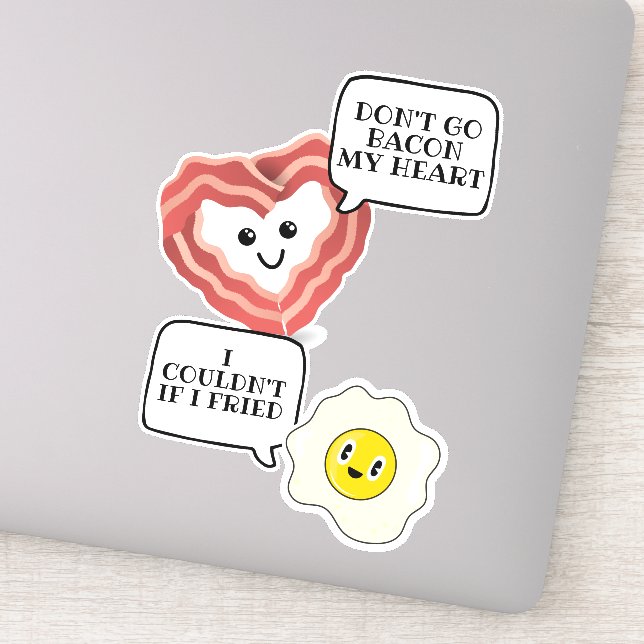 Adesivo Não vá partir meu coração, não posso se eu fritei (Detalhe)