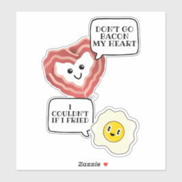 Adesivo Não vá partir meu coração, não posso se eu fritei