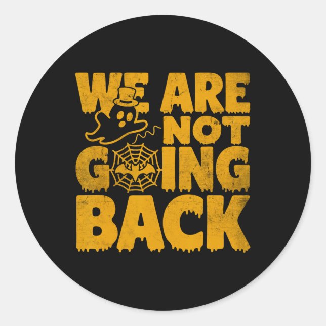 Adesivo Não vamos Ck Vote Kamala Harris Halloween Gh (Frente)