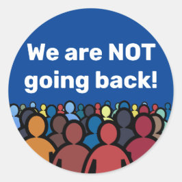 Adesivo Não vamos voltar