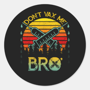 Adesivo Não VAX Mano Vintage Anti-Vacina
