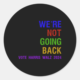 Adesivo Não Voltando A Votar Harris W 2024 Eleição