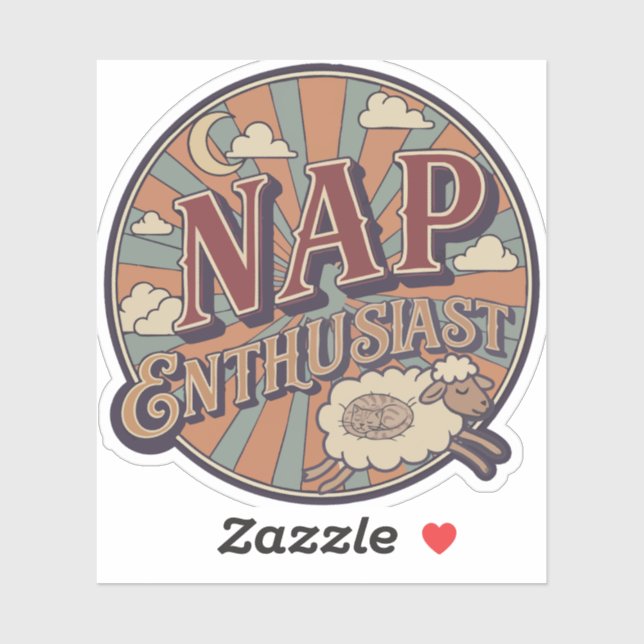 Adesivo Nap Enthusiast (Folha)
