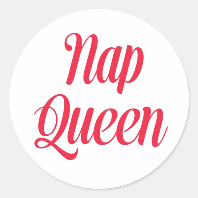 Adesivo Nap Queen Pink Cherred (Frente)