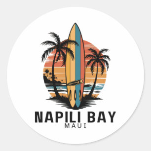 Adesivo Napili Y Maui Surfe Surfer