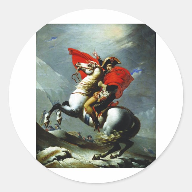 Adesivo Napoleão atravessando os Alpes (Frente)