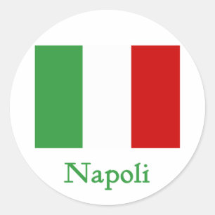 Adesivo Napoli - Bandeira italiana