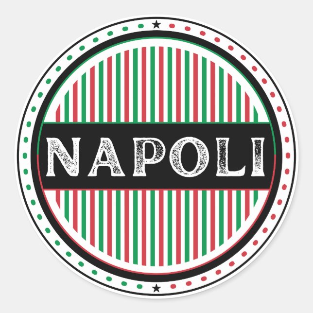 Adesivo Napoli City Pride Emblem – Italian Identity (Frente)