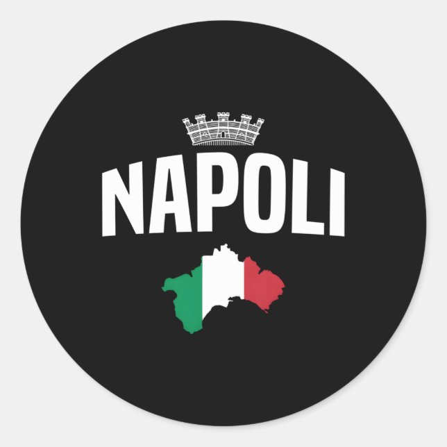 Adesivo Napoli Nápoles Sinalizador Itália (Frente)
