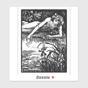 Adesivo Narciso Emile Alder Bookplate