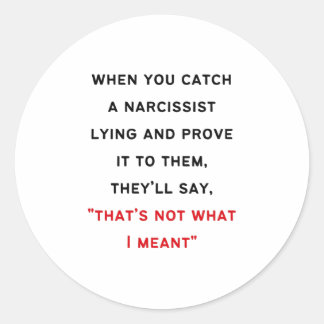 Adesivo Narcissist Gaslighting