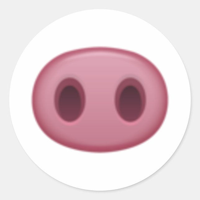 Adesivo Nariz de Porco - Emoji (Frente)