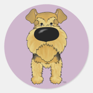 Adesivo Nariz grande Airedale Terrier