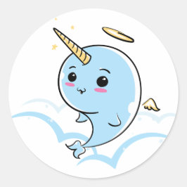 Adesivo Narwhal Angel Cutie