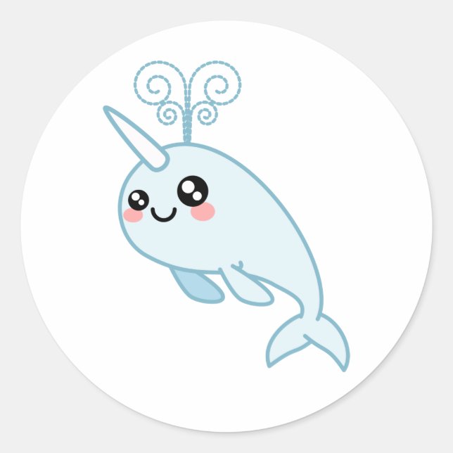 Adesivo Narwhal Cutie (Frente)