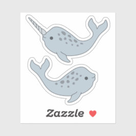 Adesivo Narwhal Vinyl Stickers