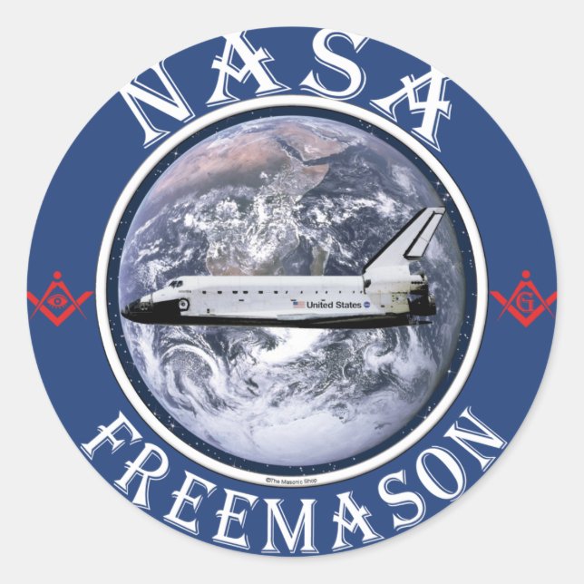 Adesivo NASA Freemason (Frente)
