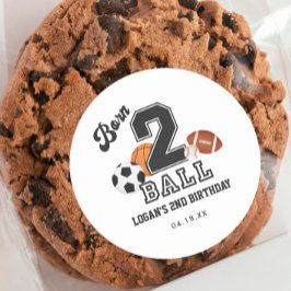 Adesivo Nascer 2 Ball Sport Themed Boy Party