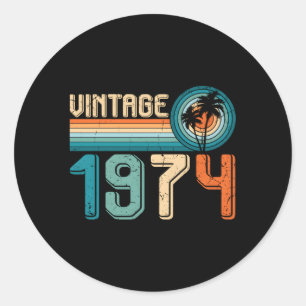 Adesivo nascer 50 Em 1974 50º