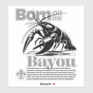 Adesivo Nascer clássico no Bayou Cajun Vibes