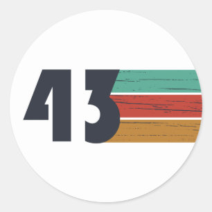 Adesivo nascer de aniversário de 1943