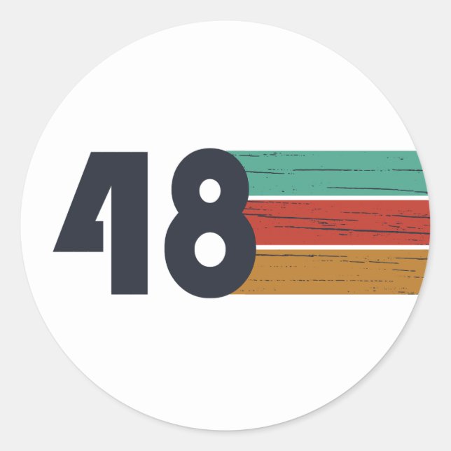 Adesivo Nascer de aniversário de 1948 (Frente)
