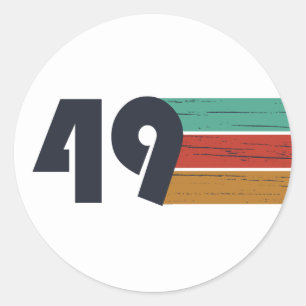 Adesivo nascer de aniversário de 1949