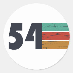 Adesivo nascer de aniversário de 1954
