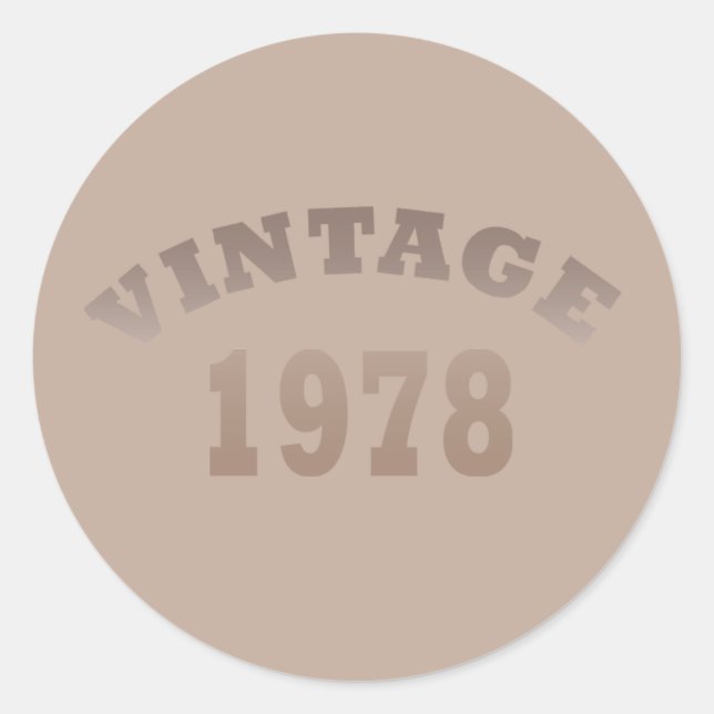 Adesivo Nascer de aniversário de 1978 (Frente)