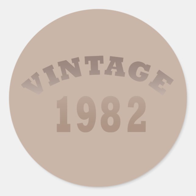 Adesivo Nascer de aniversário de 1982 (Frente)