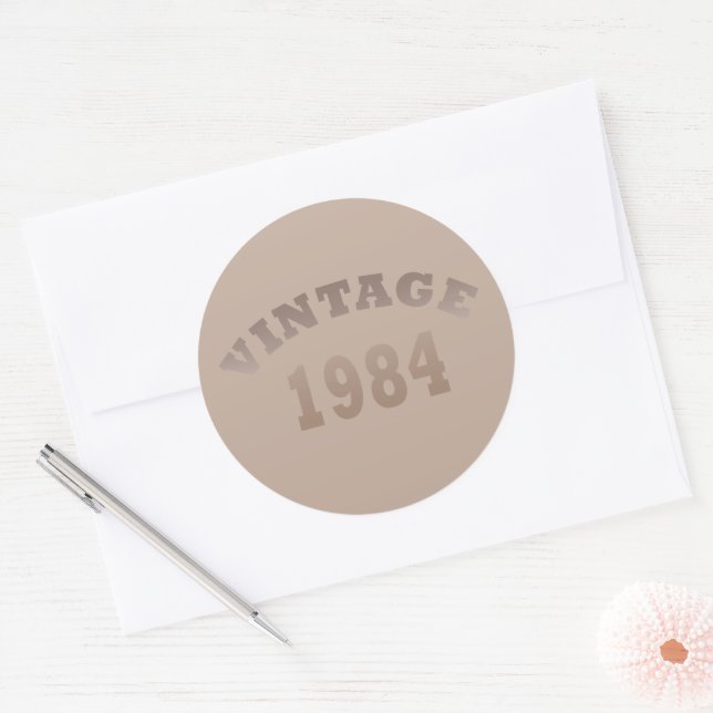 Adesivo Nascer de aniversário de 1984 (Envelope)
