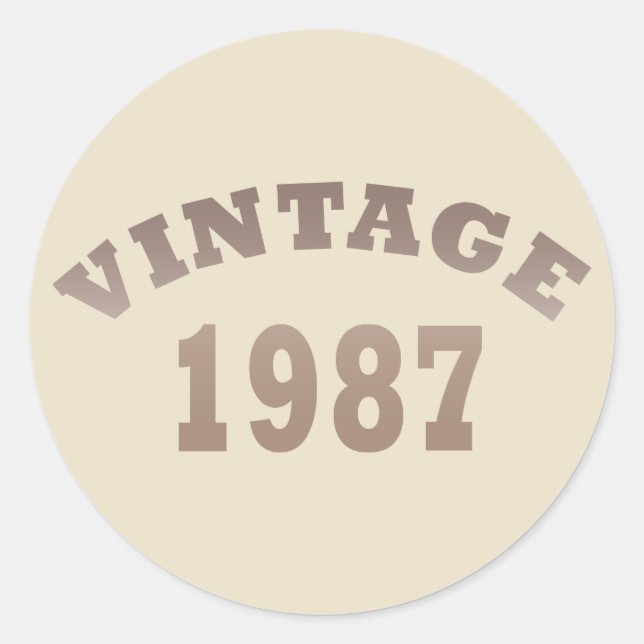 Adesivo nascer de aniversário de 1987 (Frente)