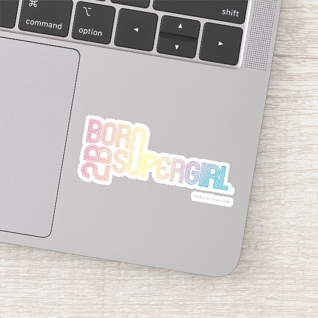 Adesivo Nascer de ser super garota (Detalhe)