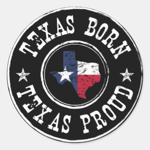Adesivo Nascer de Texas do vintage - Texas orgulhoso