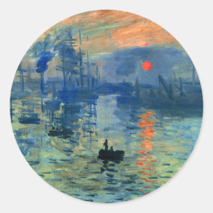 Adesivo Nascer do sol da impressão, Soleil Levant, Claude