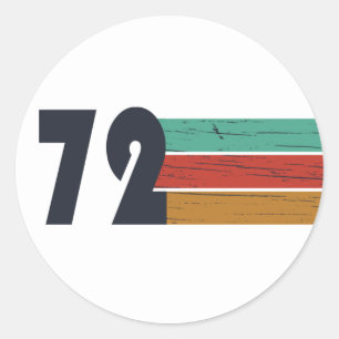 Adesivo nascer em presente de aniversário de 1972