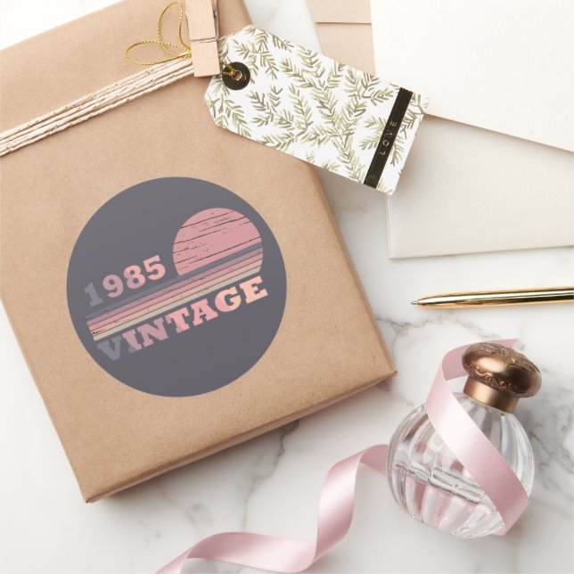 Adesivo nascer em presente de aniversário de 1985 (Presentear)