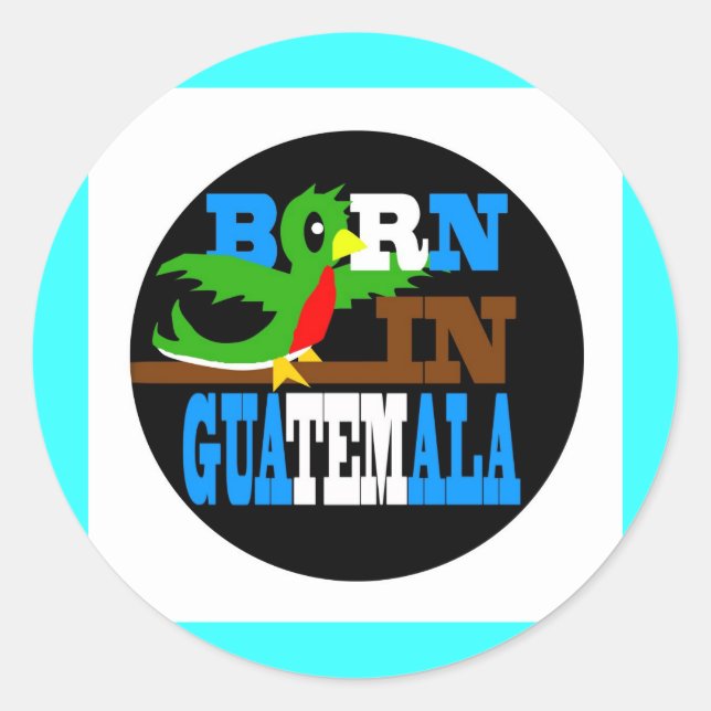 Adesivo Nascer na Guatemala (Frente)