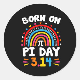 Adesivo Nascer No Aniversário Do Pi De 2025 Happy Pi Day M