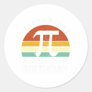Adesivo Nascer No Aniversário Do Pi Feliz 14 De Março De C