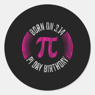 Adesivo Nascer No Dia De Aniversário De 3,14 Pi Dia De 14