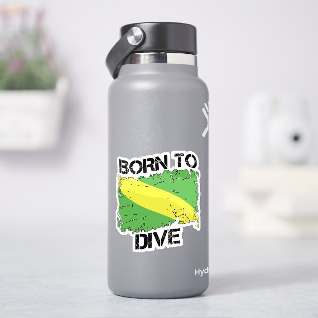 Adesivo Nascer para Dive Nitrox Flag Sticker (HidroFlask)